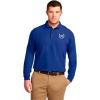 Omicron Delta Kappa Patch Long Sleeve Polo(Royal Blue)