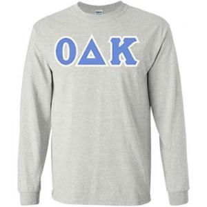 Omicron Delta Kappa Lettered Long Sleeve Tee(Light Grey)
