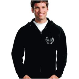 Omicron Delta Kappa Patch Full Zippered Hoody(Black)