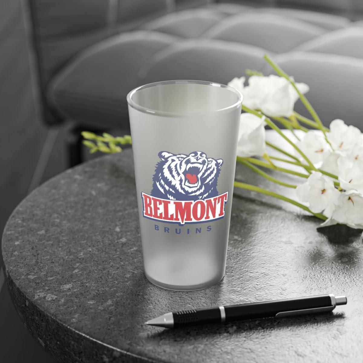 imageExpress Design Group Belmont University Frosted Glass 16oz