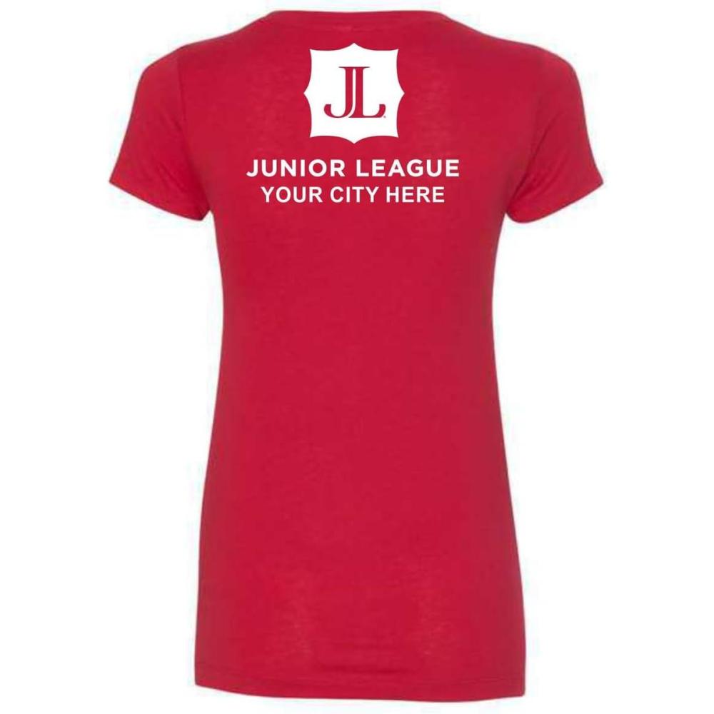 imageJunior League VNeckRed