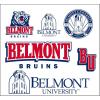 Belmont University Multi Decal Sticker Sheet