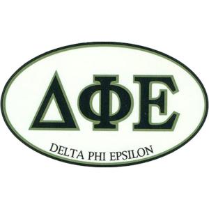 Delta Phi Epsilon DPHIE Euro Style Sticker