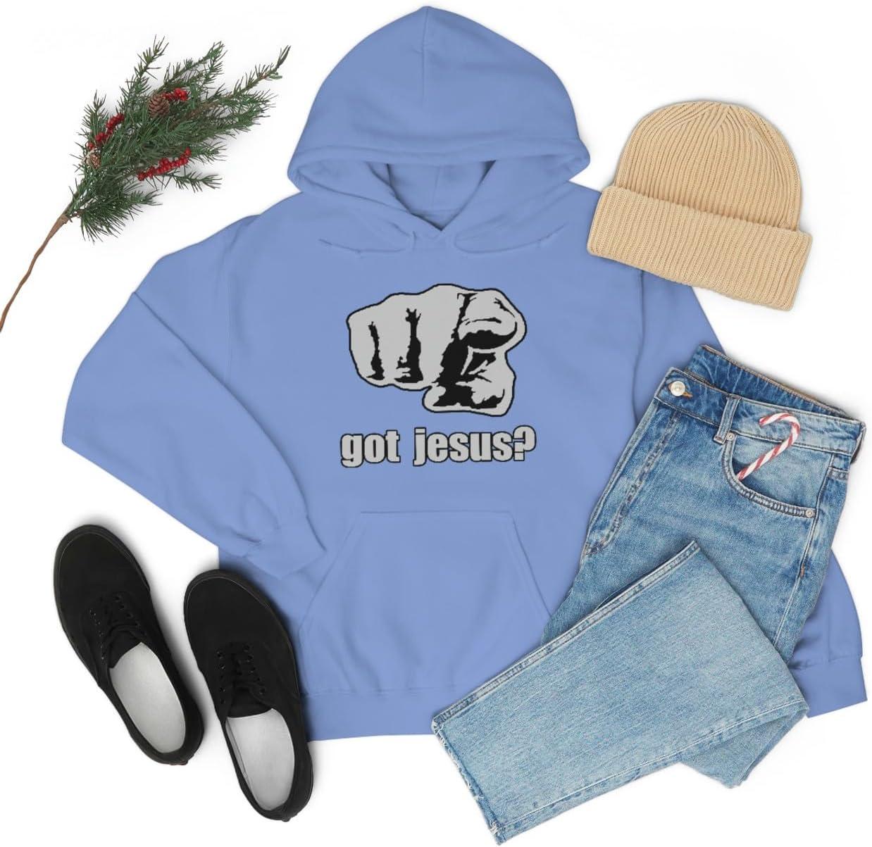 imageExpress Design Group Got Jesus Christian Hoodie SweatshirtCarolina Blue