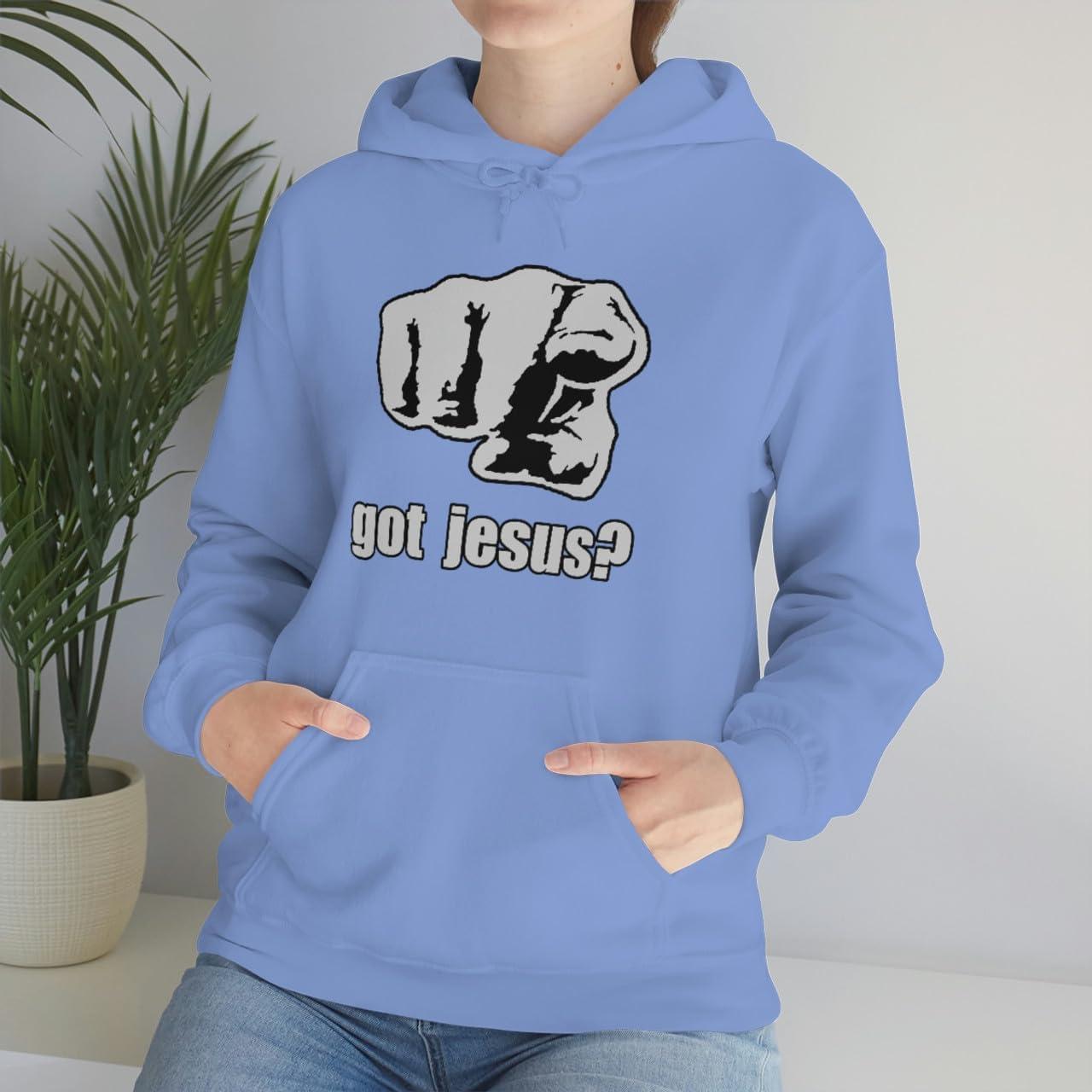 imageExpress Design Group Got Jesus Christian Hoodie SweatshirtCarolina Blue