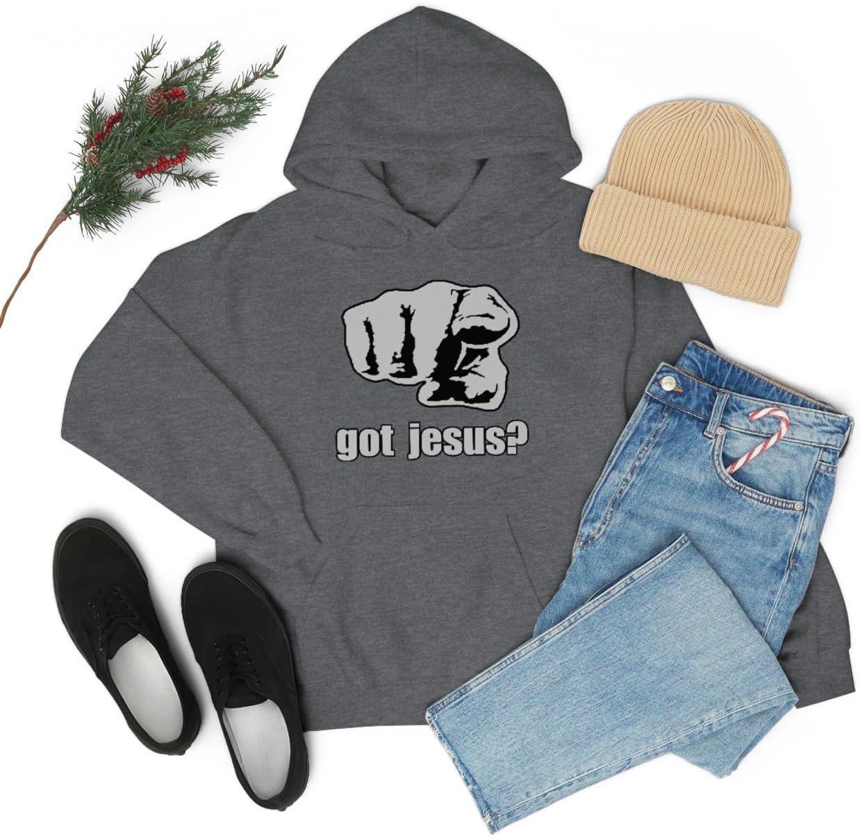 imageExpress Design Group Got Jesus Christian Hoodie SweatshirtDark Heather