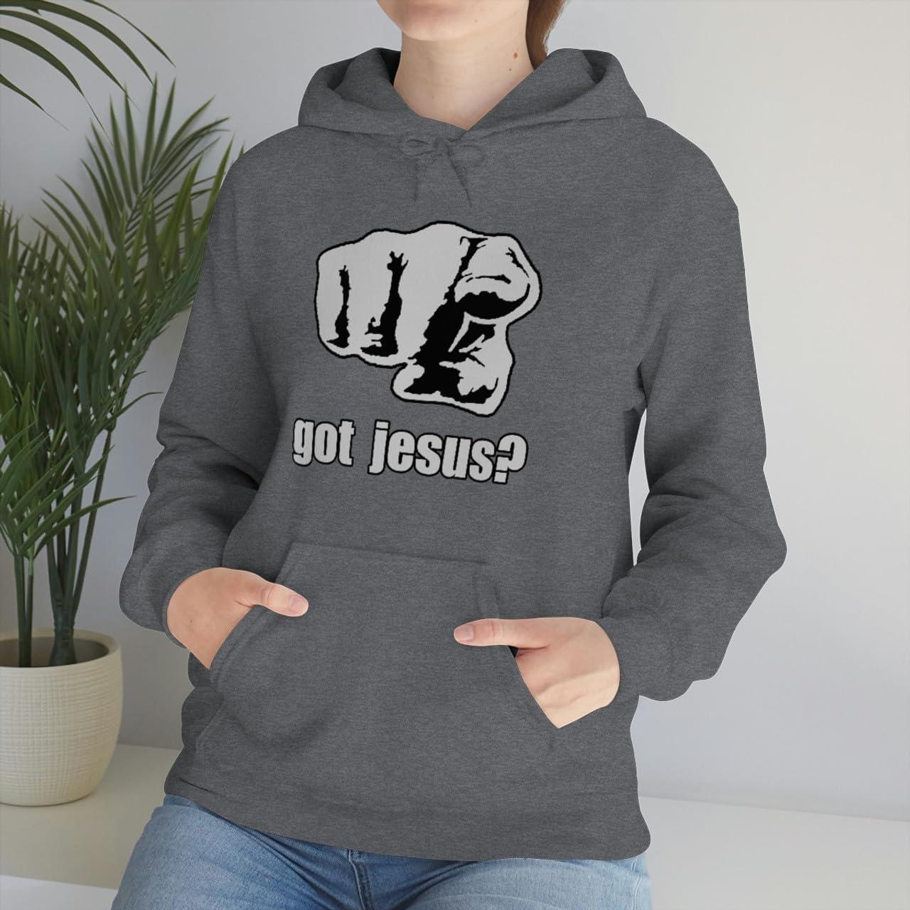 imageExpress Design Group Got Jesus Christian Hoodie SweatshirtDark Heather