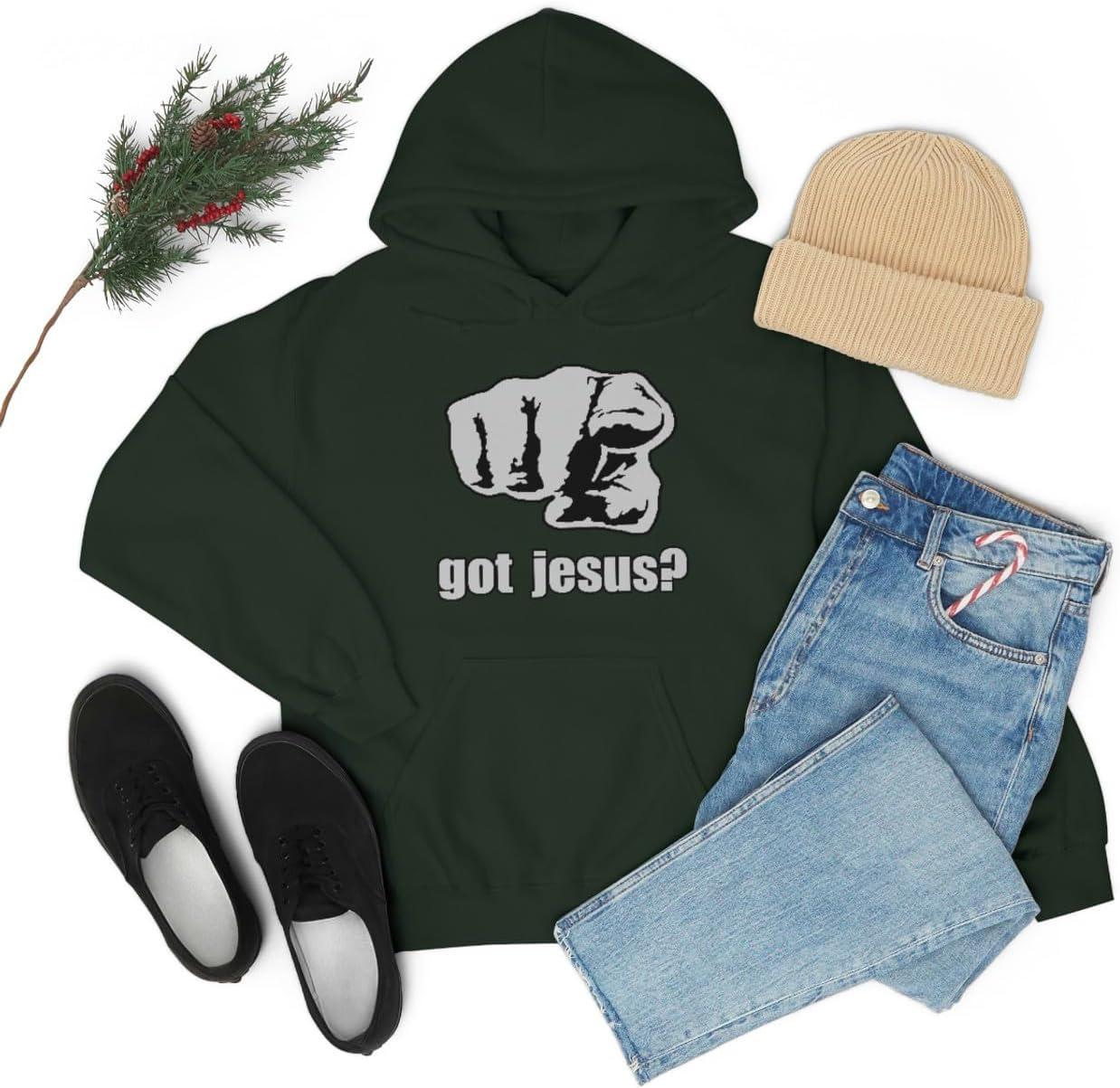 imageExpress Design Group Got Jesus Christian Hoodie SweatshirtForest Green