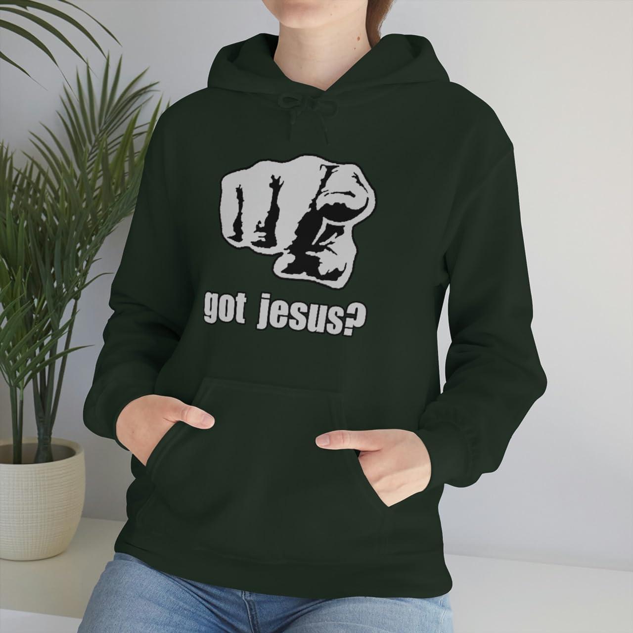 imageExpress Design Group Got Jesus Christian Hoodie SweatshirtForest Green