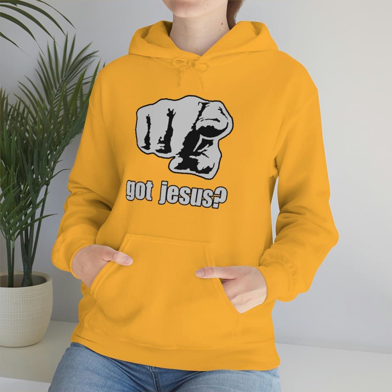 imageExpress Design Group Got Jesus Christian Hoodie SweatshirtGold