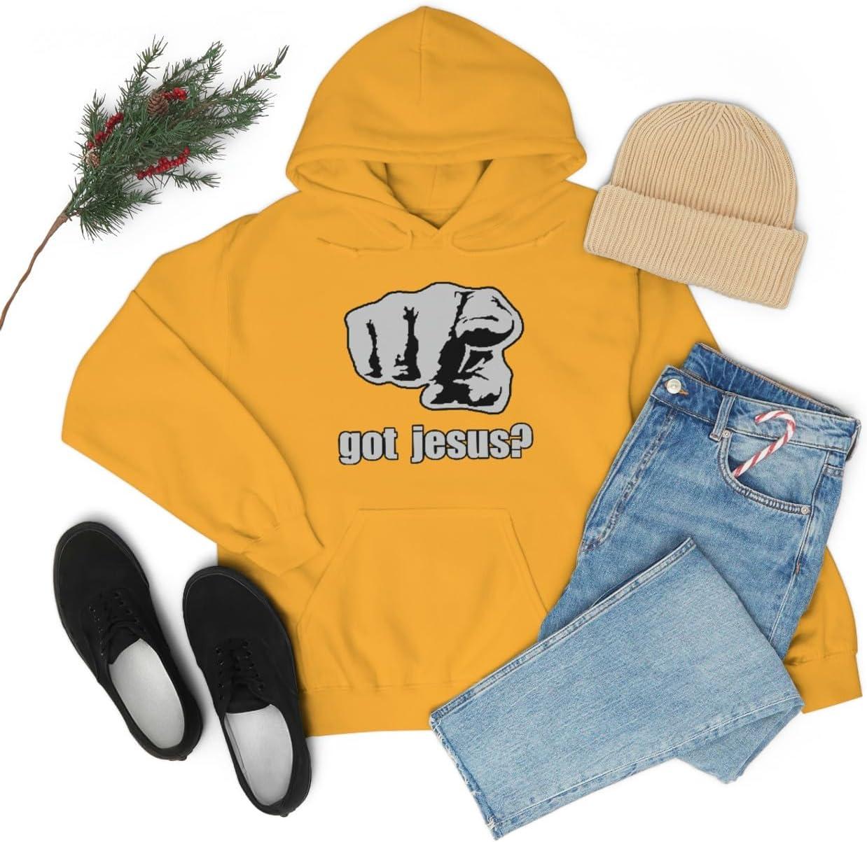imageExpress Design Group Got Jesus Christian Hoodie SweatshirtGold