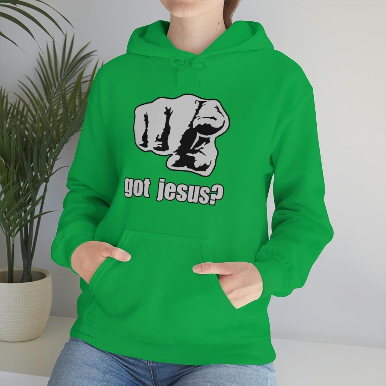 imageExpress Design Group Got Jesus Christian Hoodie SweatshirtIrish Green