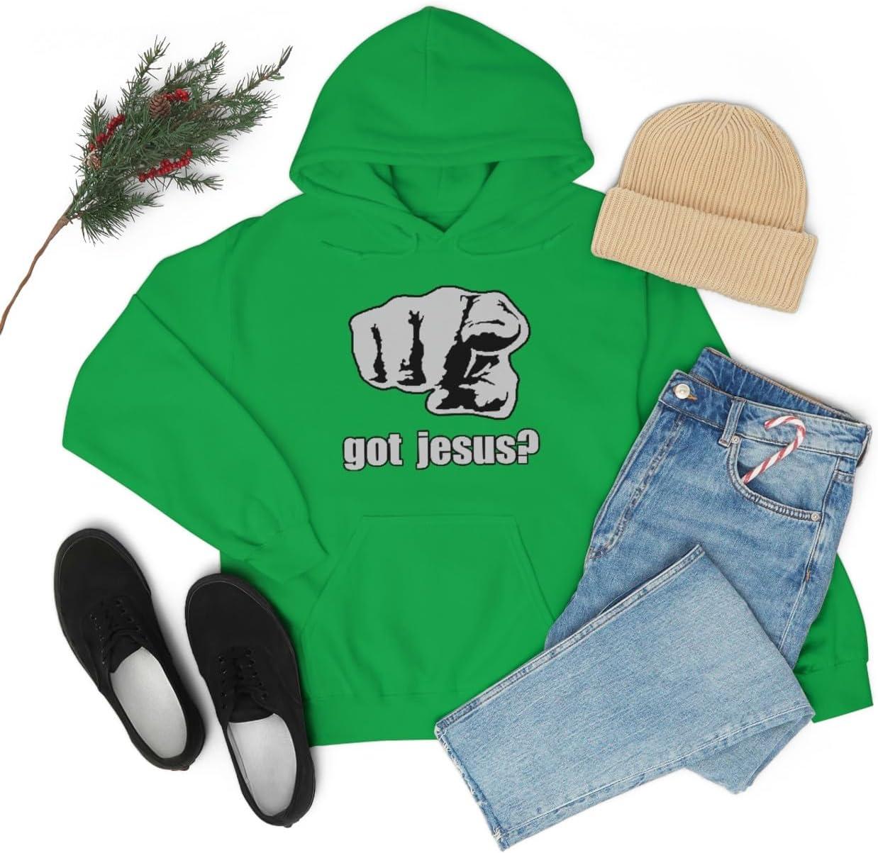imageExpress Design Group Got Jesus Christian Hoodie SweatshirtIrish Green