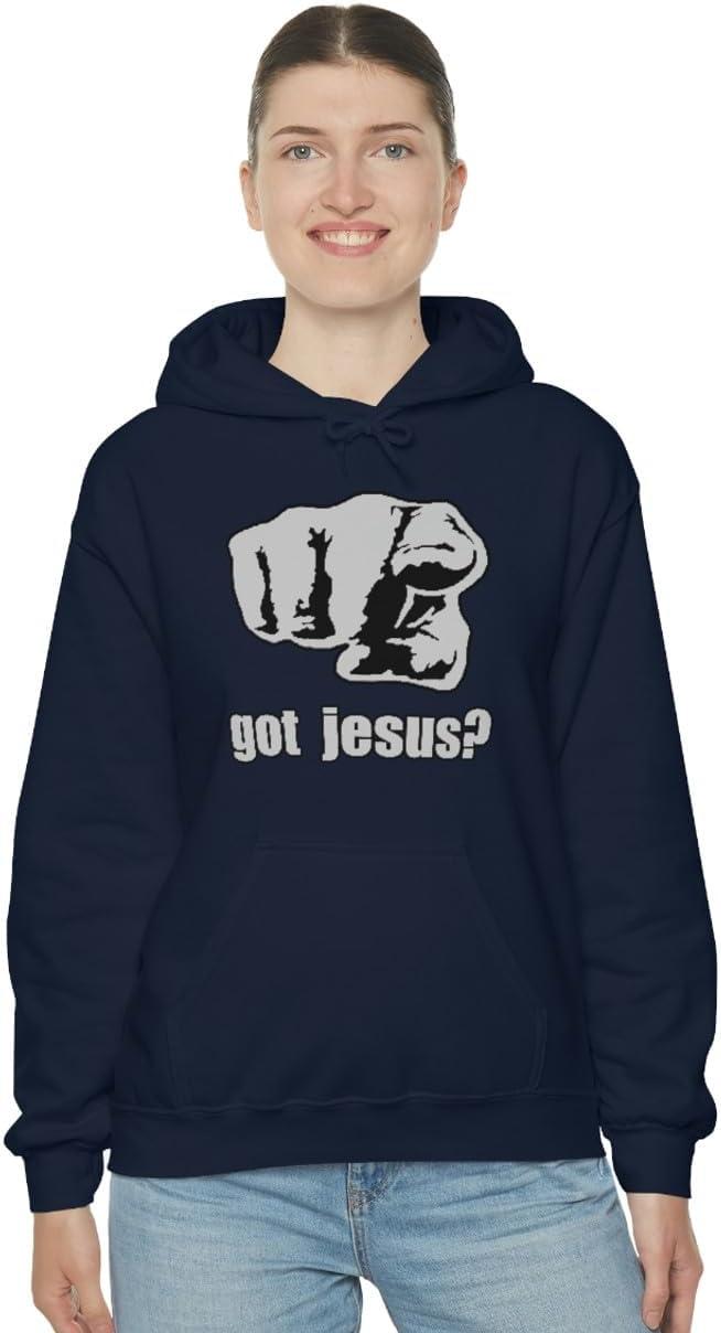 imageExpress Design Group Got Jesus Christian Hoodie SweatshirtNavy