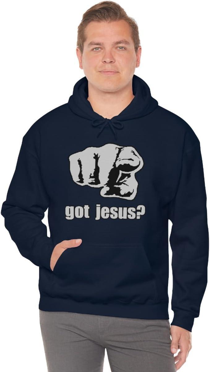 imageExpress Design Group Got Jesus Christian Hoodie SweatshirtNavy