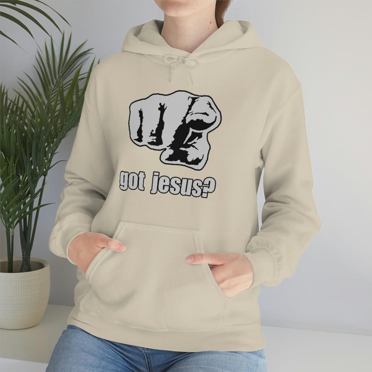 imageExpress Design Group Got Jesus Christian Hoodie SweatshirtSand