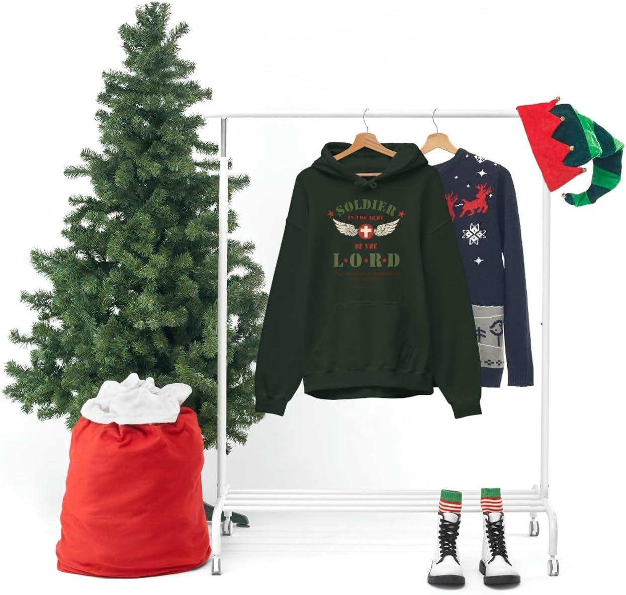 imageExpress Design Group Soldier Of The Lord Christian Hoodie SweatshirtForest Green