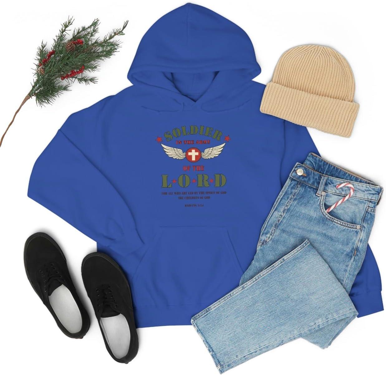imageExpress Design Group Soldier Of The Lord Christian Hoodie SweatshirtRoyal