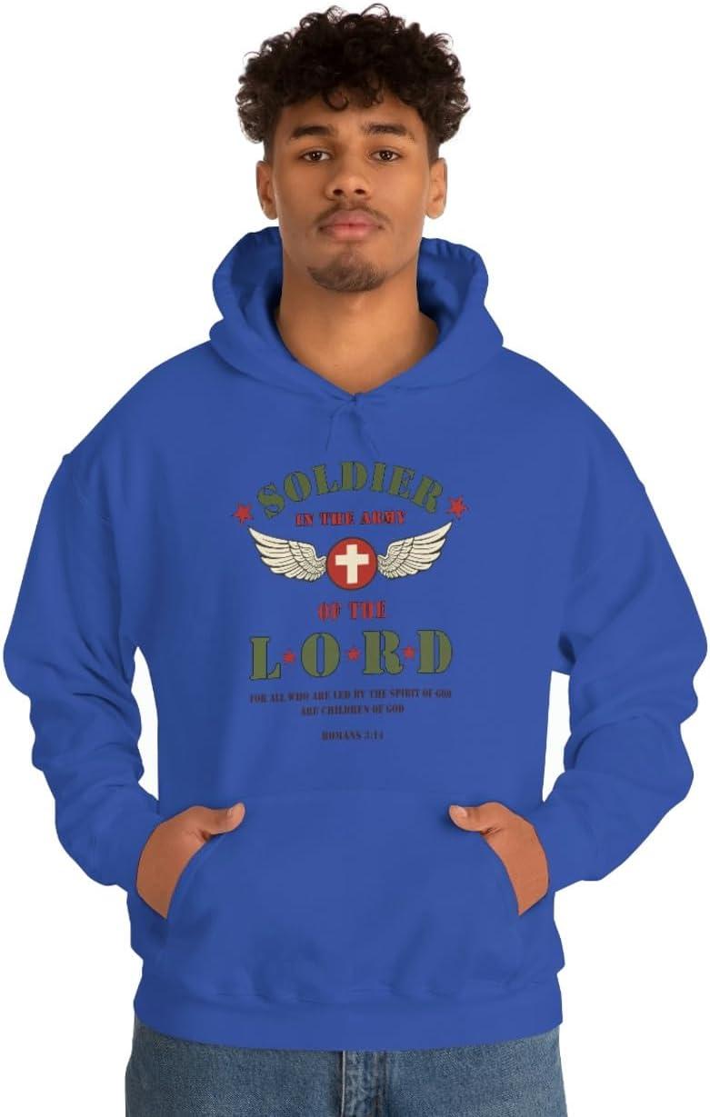 imageExpress Design Group Soldier Of The Lord Christian Hoodie SweatshirtRoyal