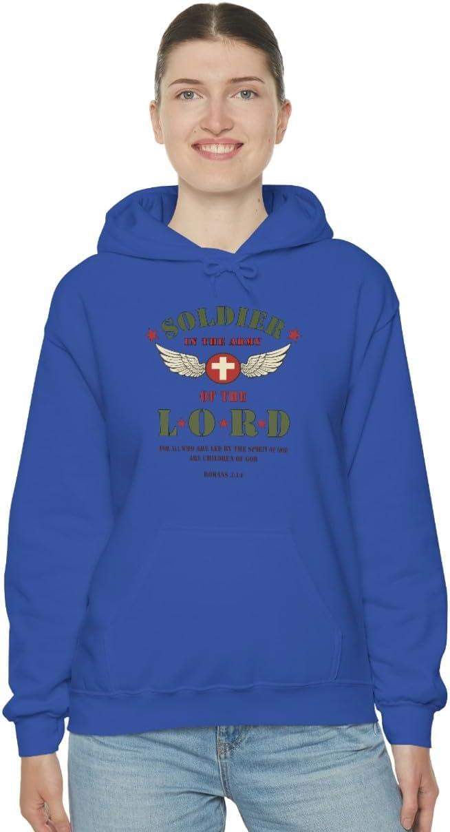 imageExpress Design Group Soldier Of The Lord Christian Hoodie SweatshirtRoyal