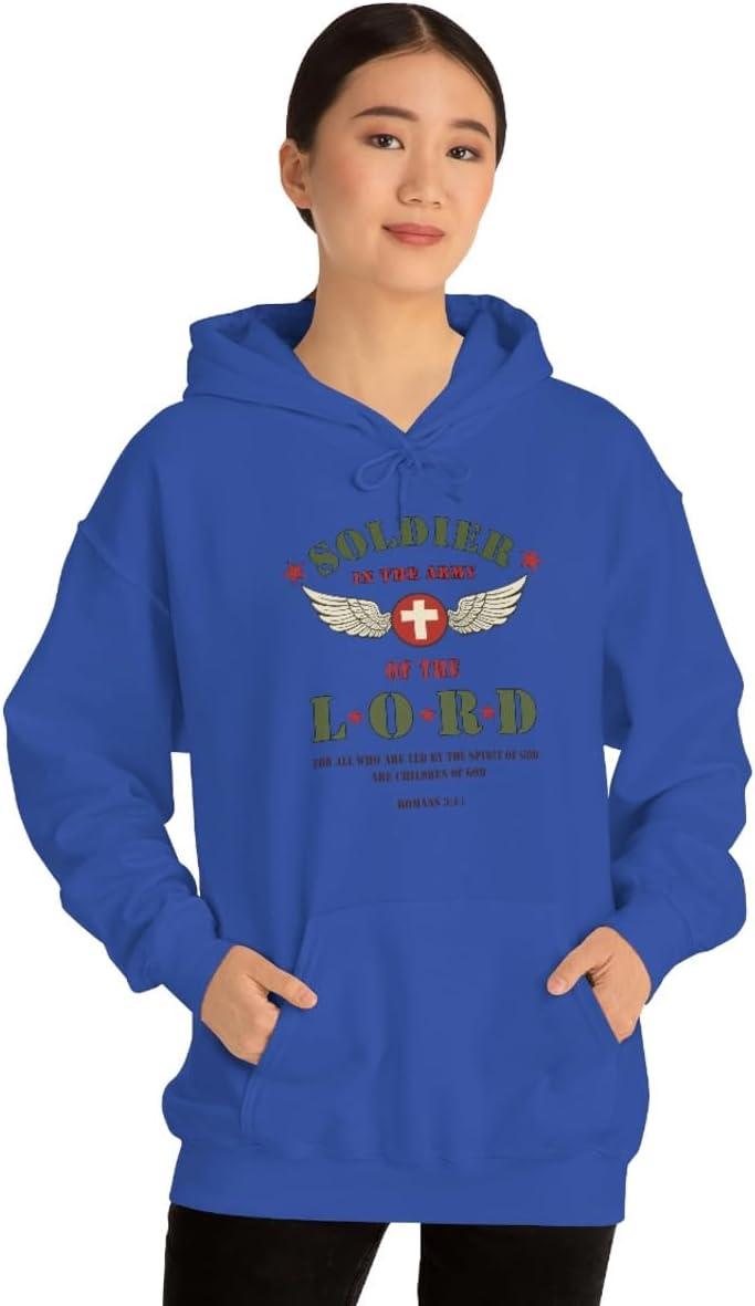 imageExpress Design Group Soldier Of The Lord Christian Hoodie SweatshirtRoyal