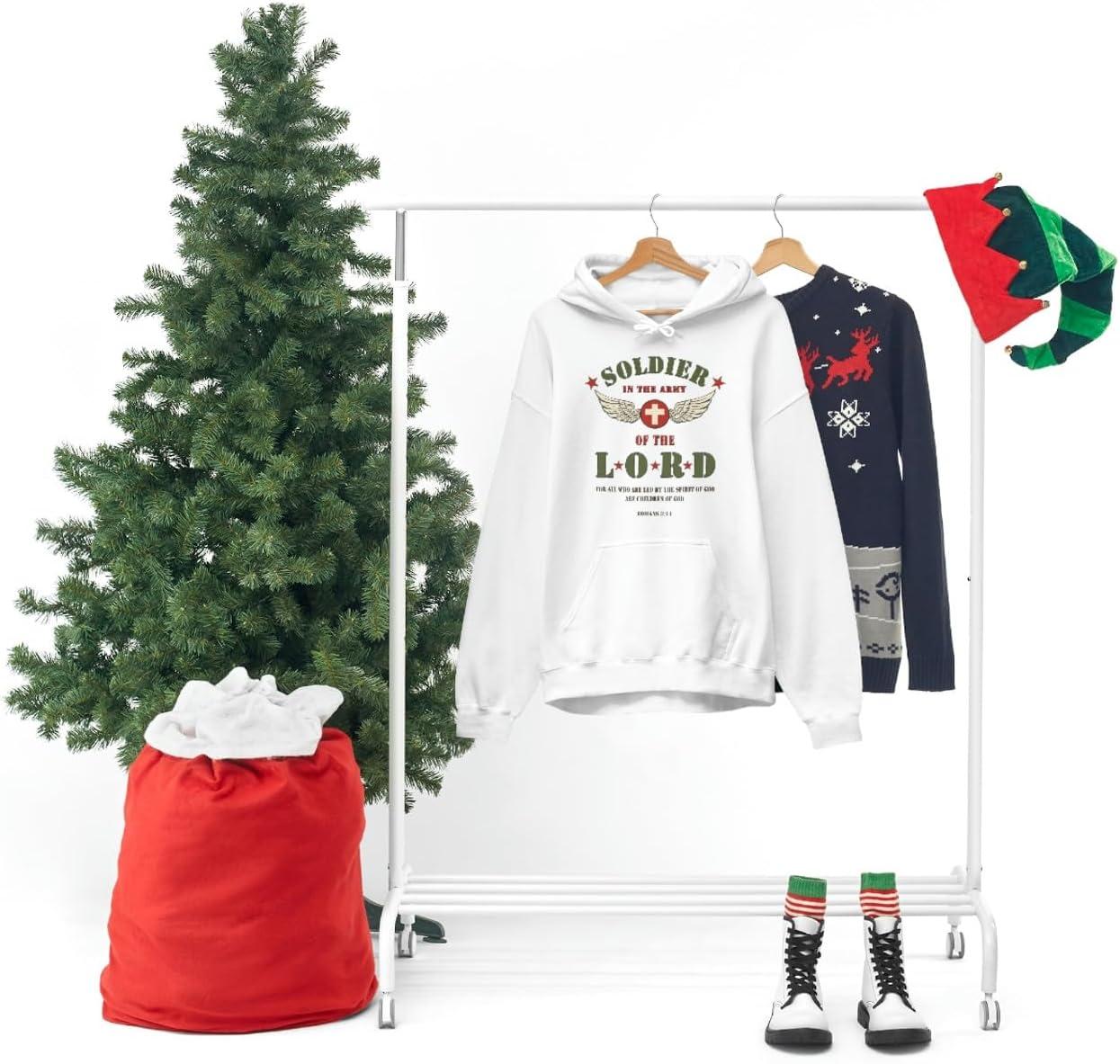 imageExpress Design Group Soldier Of The Lord Christian Hoodie SweatshirtWhite