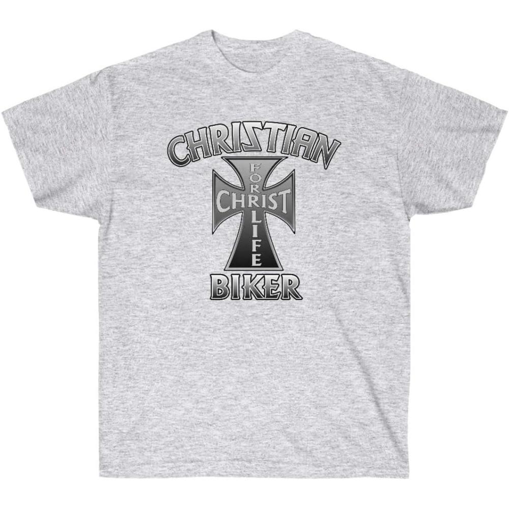 imageExpress Design Group Christian Biker Christ for Life Christian TShirtAsh