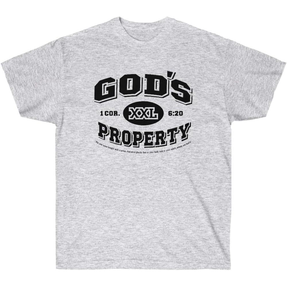 imageExpress Design Group Gods Property Christian TShirtAsh