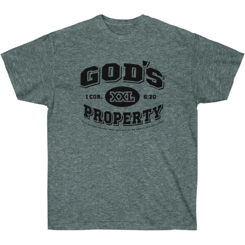 imageExpress Design Group Gods Property Christian TShirtDark Heather
