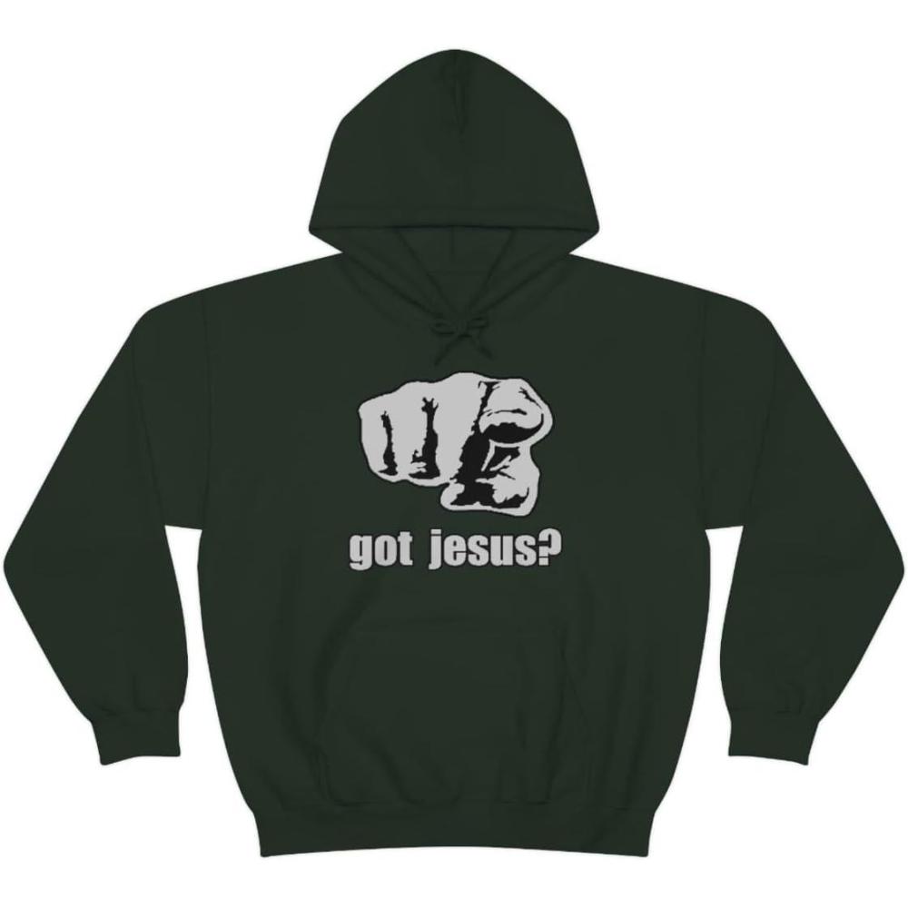imageExpress Design Group Got Jesus Christian Hoodie SweatshirtForest Green