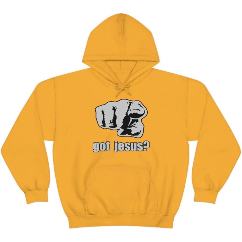 imageExpress Design Group Got Jesus Christian Hoodie SweatshirtGold