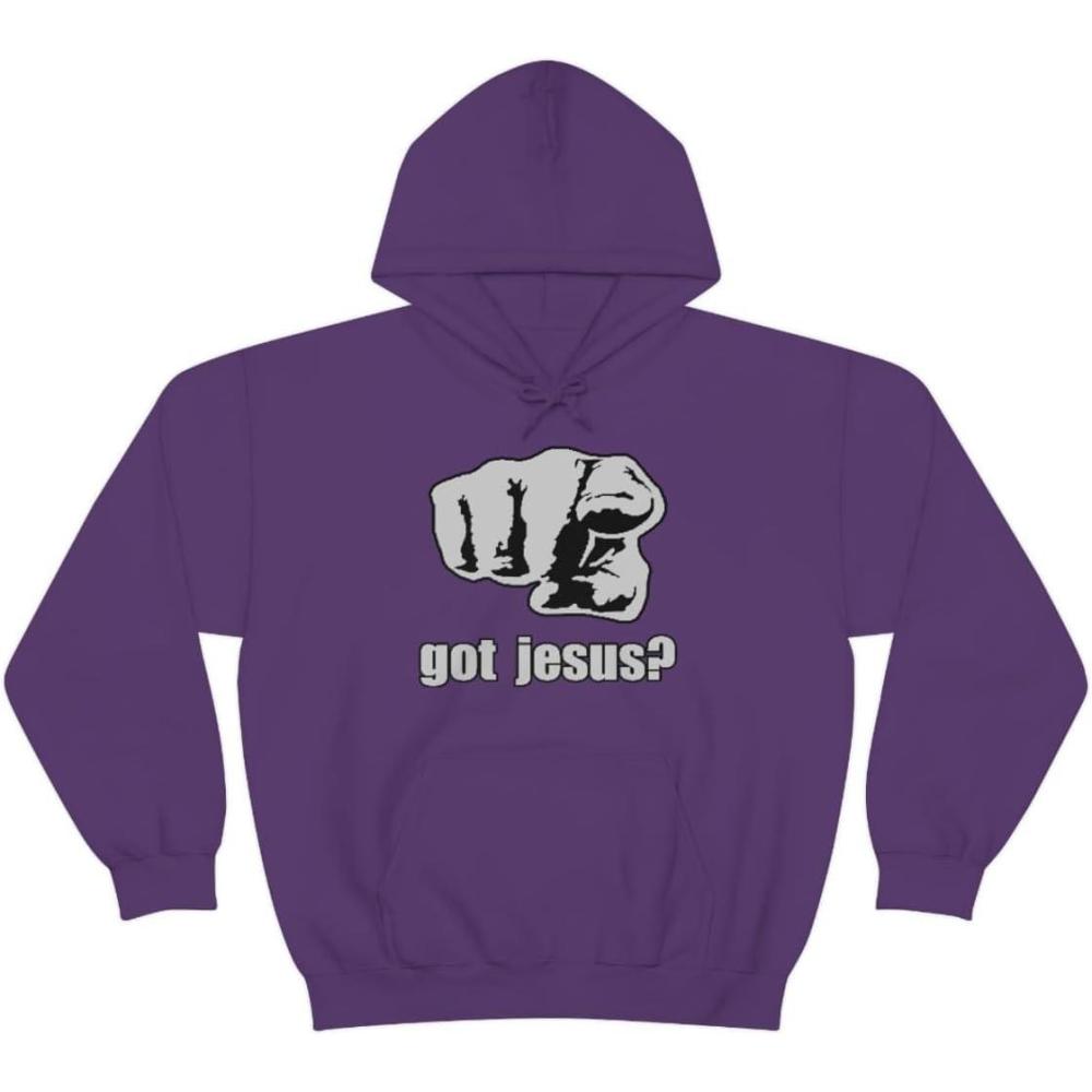 imageExpress Design Group Got Jesus Christian Hoodie SweatshirtPurple