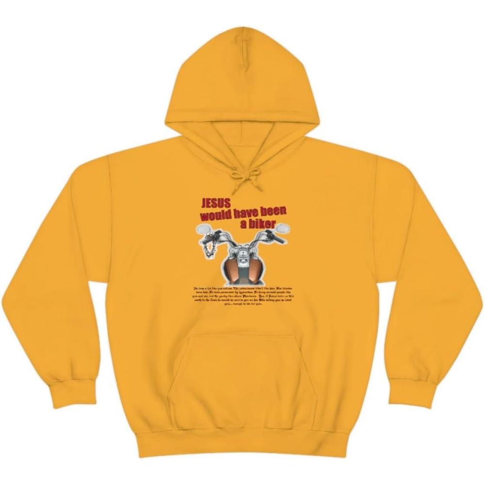 imageExpress Design Group Jesus Would Have Been A Biker  Christian Hoodie SweatshirtGold