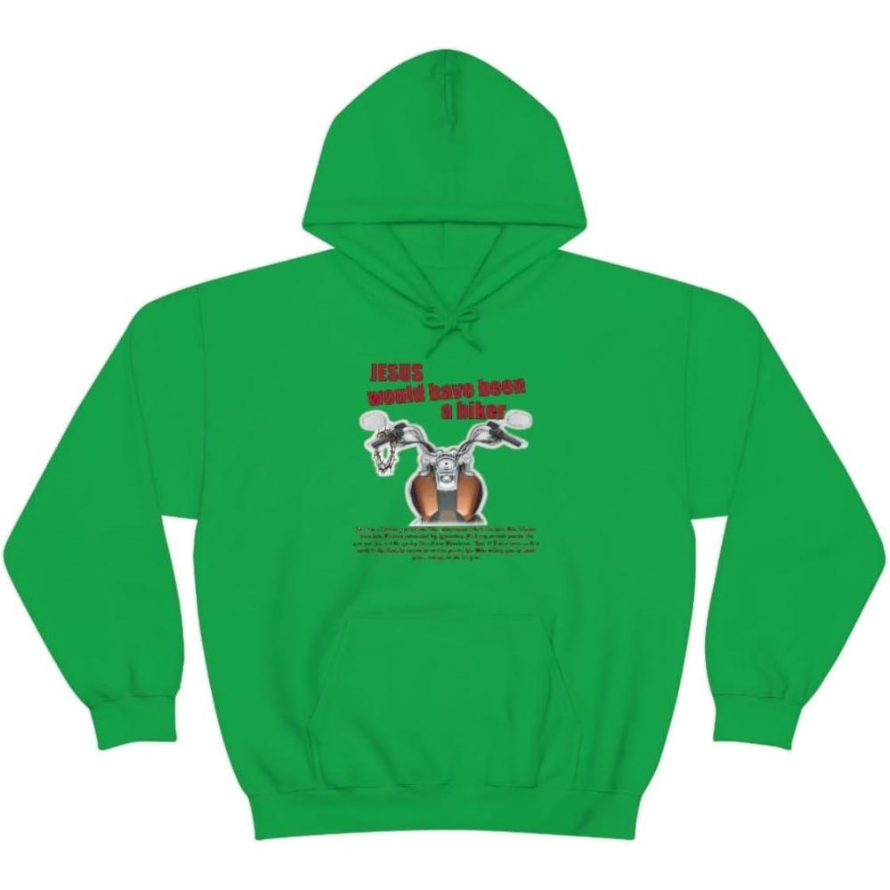 imageExpress Design Group Jesus Would Have Been A Biker  Christian Hoodie SweatshirtIrish Green