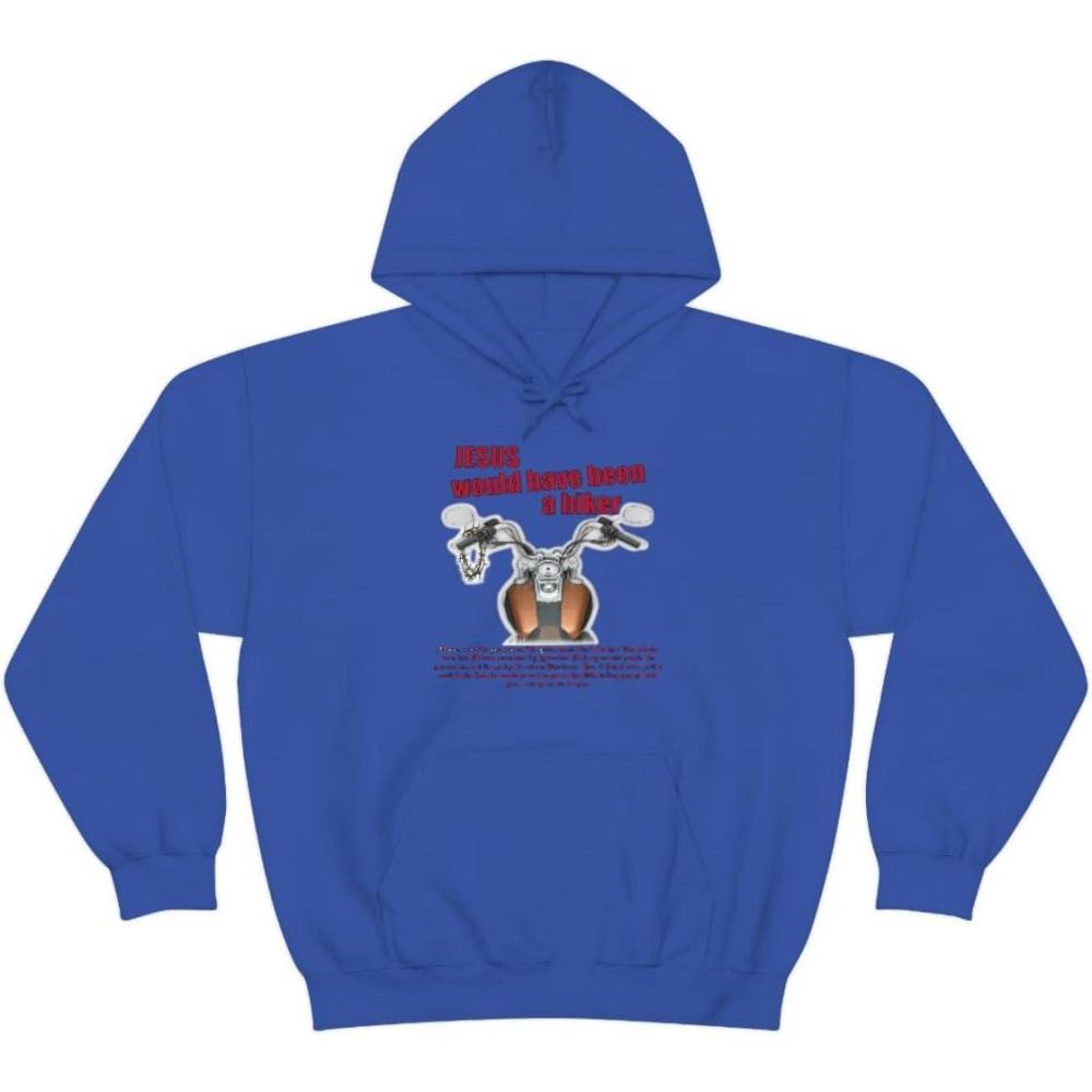 imageExpress Design Group Jesus Would Have Been A Biker Christian Hoodie SweatshirtRoyal