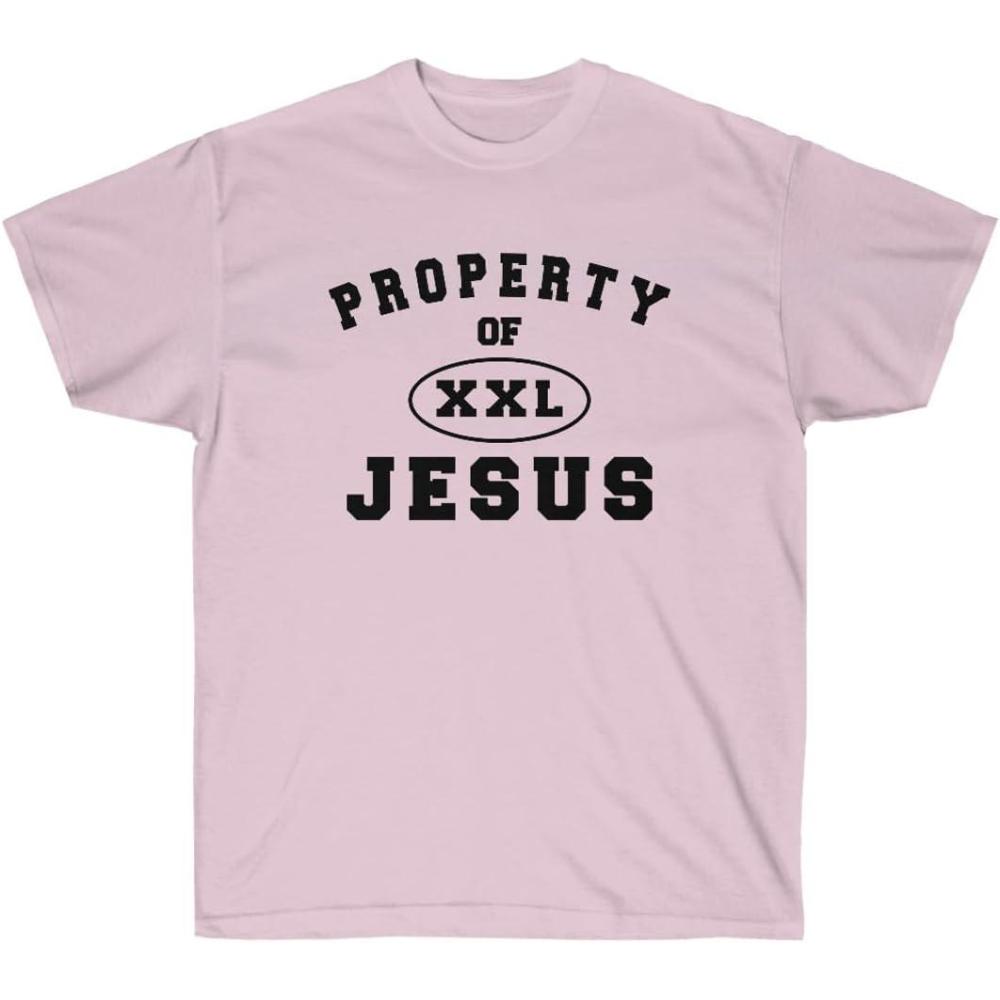 imageExpress Design Group Property of Jesus  Christian TShirtLight Pink