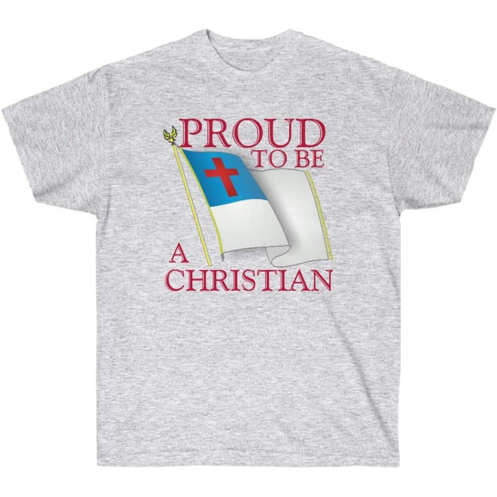 imageExpress Design Group Proud to Be A Christian Flag Christian TShirtAsh