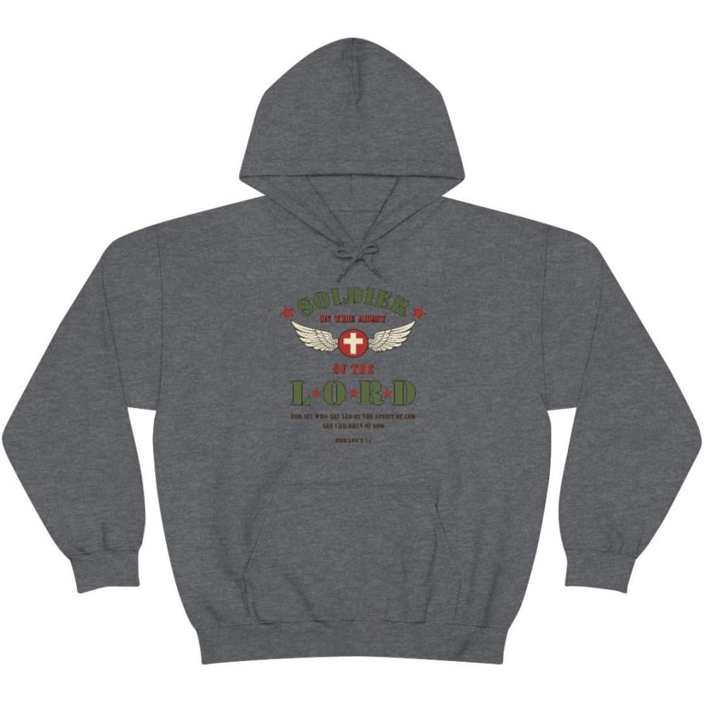 imageExpress Design Group Soldier Of The Lord Christian Hoodie SweatshirtDark Heather