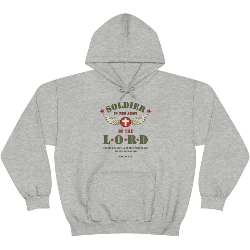 imageExpress Design Group Soldier Of The Lord Christian Hoodie SweatshirtSport Grey