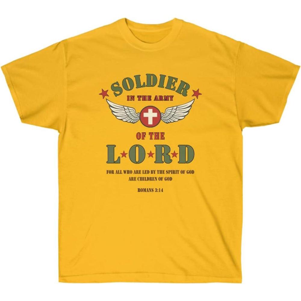 imageSoldier of The Lord Christian TShirtGold