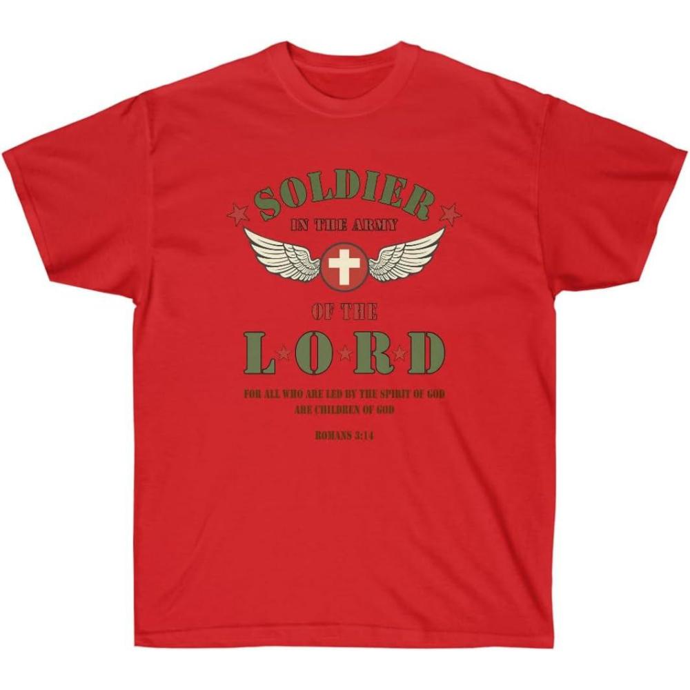imageSoldier of The Lord  Christian TShirtRed