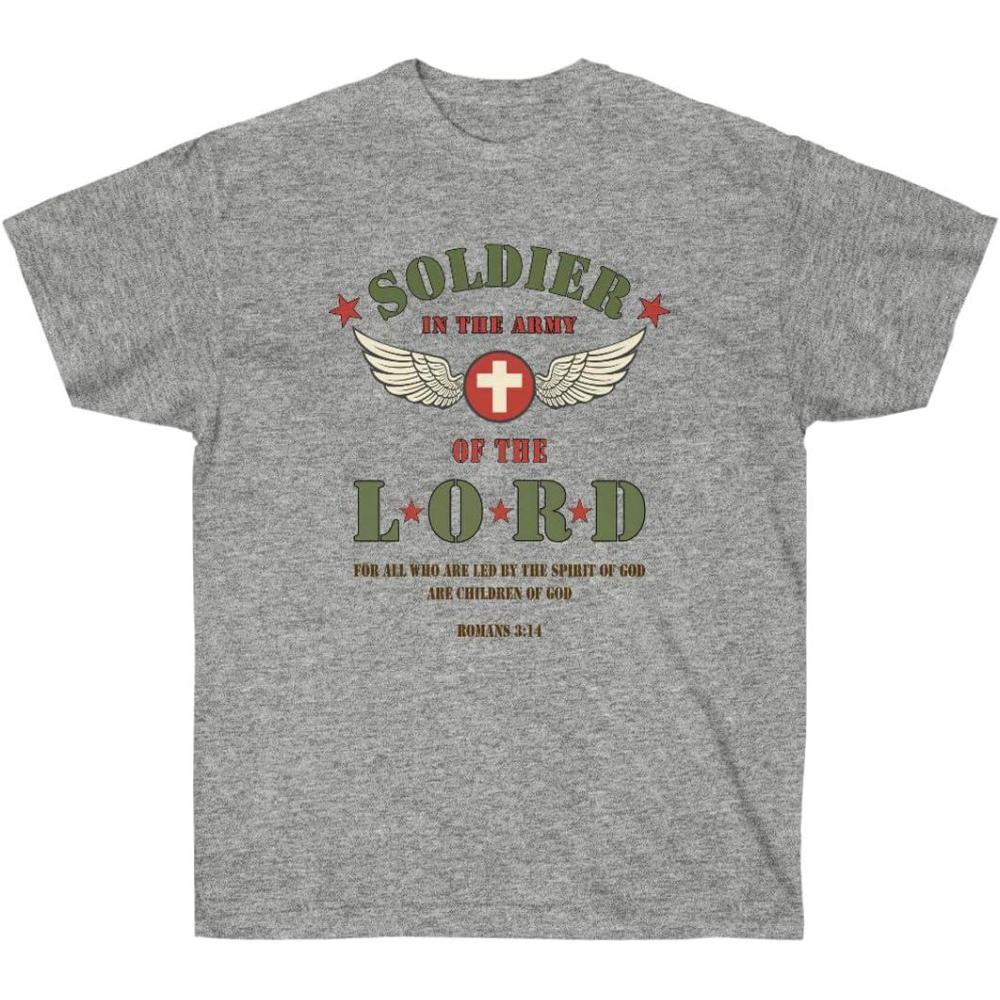 imageSoldier of The Lord  Christian TShirtSport Grey