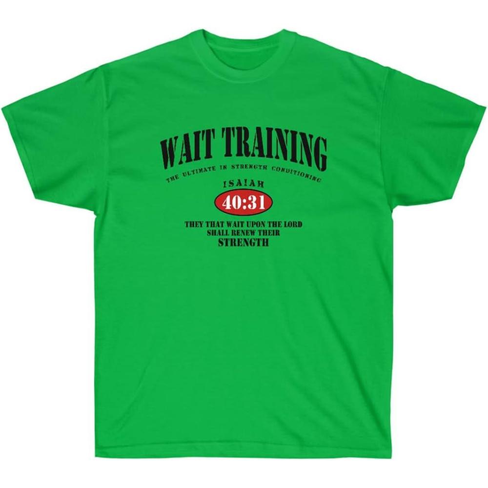 imageWait Training  The Ultimate in Strength Conditioning  Christian TShirtIrish Green