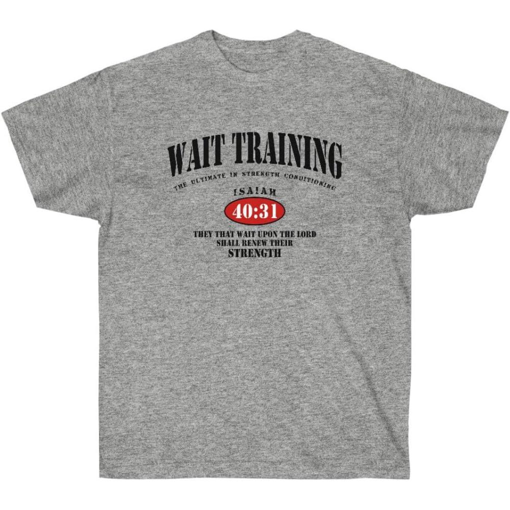 imageWait Training  The Ultimate in Strength Conditioning  Christian TShirtSport Grey