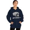 Express Design Group Got Jesus? – Christian Hoodie Sweatshirt(Navy)