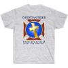 Christian Biker – Ride by Faith – Christian T-Shirt(Ash)