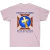 Christian Biker – Ride by Faith – Christian T-Shirt(Light Pink)