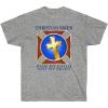 Christian Biker – Ride by Faith – Christian T-Shirt(Sport Grey)