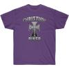 Express Design Group Christian Biker – Christ for Life – Christian T-Shirt(Purple)