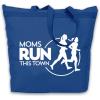 Greekgear Moms Runs This Town Tote Bag(Royal Blue)